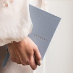 Linen Bound Pocket Journal | Luna Blue | Bullet Linen Bound Pocket Journal | Luna Blue | Bullet